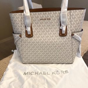 Michael Kors Voyager Signature Logo Tote Bag